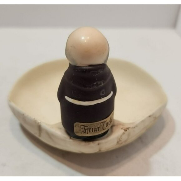 Vintage Goebel Friar Tuck Salt  And Pepper Shakers and 1956 Trinket Dish - Picture 5 of 16